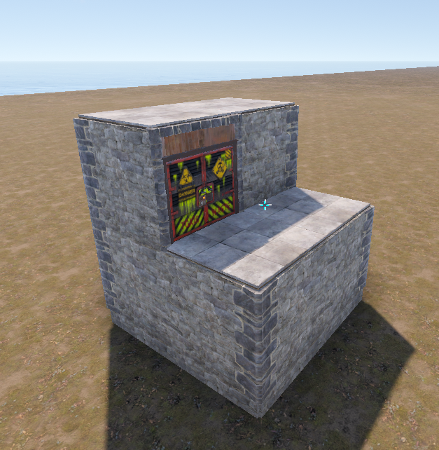 Fondation et murs de la base